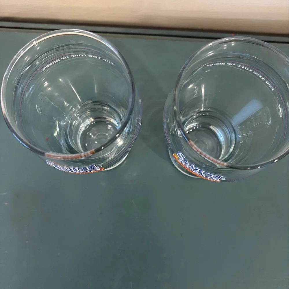 Vintage Samuel Adam’s ‘For The Love Of Beer’ 16 oz Glasses - Set of 2 - Picture 2 of 4